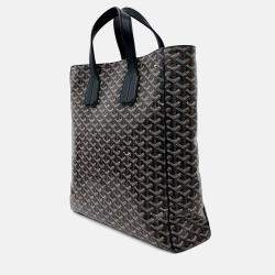 Pre Owned Goyard Black Coated Canvas Voltaire + Strap