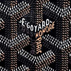 Pre Owned Goyard Black Coated Canvas Voltaire + Strap