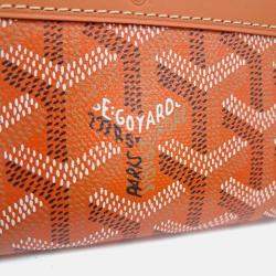 Pre Owned Goyard Orange Coated Canvas Matignon Card Holder