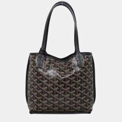 Pre Owned Goyardine Reversible Mini Anjou Tote Bag