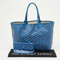 Pre Owned حقيبة يد توتس جويارد سانت لويس PM جلد و كانفاس مقوى جوياردين أزرق