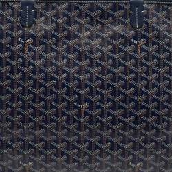 مملوكة مسبقًا حقيبة يد توتس جويارد ارتويس بحرية زرقاء وسطى كانفاس مقوى وجلد