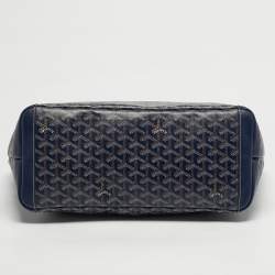 مملوكة مسبقًا حقيبة يد توتس جويارد ارتويس بحرية زرقاء وسطى كانفاس مقوى وجلد