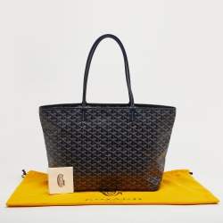 مملوكة مسبقًا حقيبة يد توتس جويارد ارتويس بحرية زرقاء وسطى كانفاس مقوى وجلد