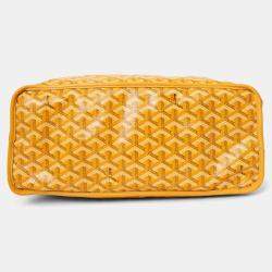 مملوكة مسبقًا حقيبة يد جويارد آنجو قابلة للعكس قماش مطلي غواردين أصفر 2019 جي إم مع حقيبة صغيرة