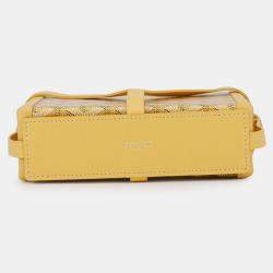 Pre Owned Goyard Minaudiere Shoulder Bag Trunk Yellow Leather