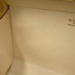 Pre Owned Goyard Minaudiere Shoulder Bag Trunk Yellow Leather