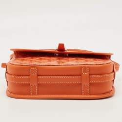 Pre Owned حقيبة كتف جويارد بيلفيدير ll كانفاس جوياردين بني مقوى PM 