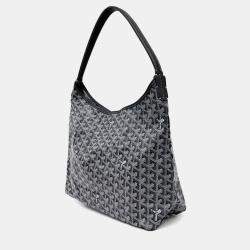 Pre Owned Goyard Black PVC Macage Boheme Hobo Bag PM