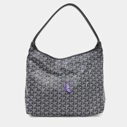 Pre Owned Goyard Black PVC Macage Boheme Hobo Bag PM