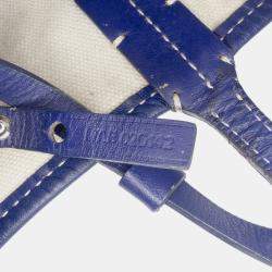 Pre Owned Goyard Blue Goyardine Saint Louis PM