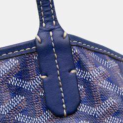 Pre Owned Goyard Blue Goyardine Saint Louis PM