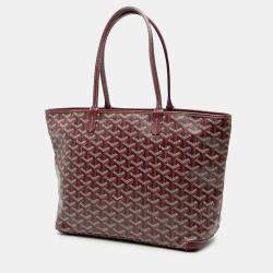 Pre Owned Goyard Red Goyardine Artois PM