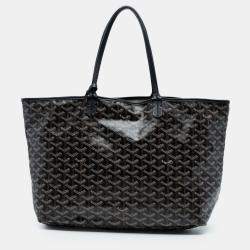 مملوكة مسبقًا Goyard Black Goyardine Saint Louis GM