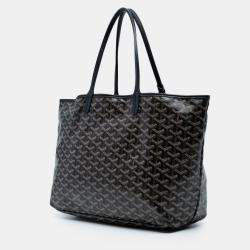 مملوكة مسبقًا Goyard Black Goyardine Saint Louis GM