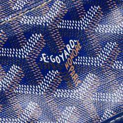 Pre Owned Goyard Blue Goyardine Saint Louis PM