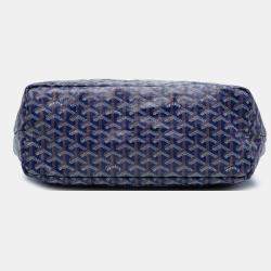 Pre Owned Goyard Blue Goyardine Saint Louis PM