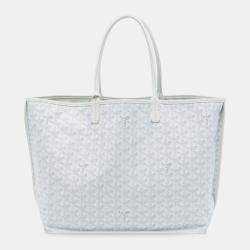 مملوكة مسبقًا Goyard White Goyardine Reversible Anjou PM