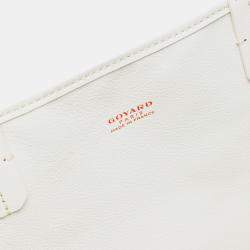 مملوكة مسبقًا Goyard White Goyardine Reversible Anjou PM
