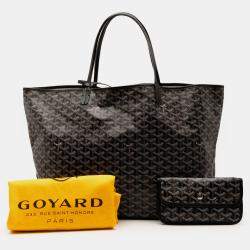 مملوكة مسبقًا Goyard Black Goyardine Saint Louis GM