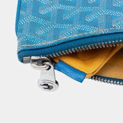 مملوكة مسبقًا Goyard Blue Goyardine Senat MM