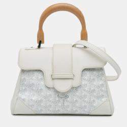 Pre Owned حقيبة جويارد سابل جوياردين ميني سايغون بيضاء