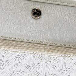 مملوكة مسبقًا Goyard White Goyardine Saint Louis PM