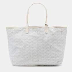 مملوكة مسبقًا Goyard White Goyardine Saint Louis PM