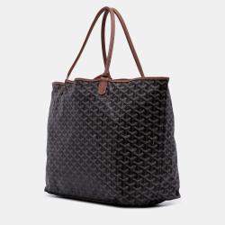 Pre Owned Goyard Black Goyardine Saint Louis GM