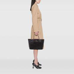 Pre Owned Goyard Black Goyardine Saint Louis GM