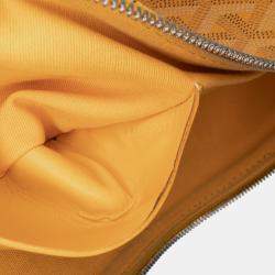 Pre Owned Goyard Yellow Goyardine Senat MM