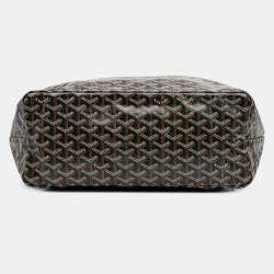 مملوكة مسبقًا Goyard Black Goyardine Saint Louis PM