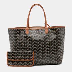 مملوكة مسبقًا Goyard Black Goyardine Saint Louis PM