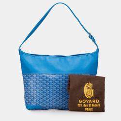 مملوكة مسبقًا Goyard Blue Goyardine Grenadine Hobo