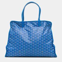 مملوكة مسبقًا Goyard Blue Goyardine Sac Hardy Pet Carrier PM