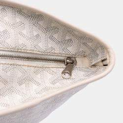 Pre Owned Goyard White Goyardine Artois PM