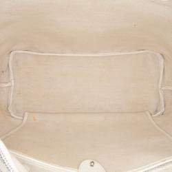 Pre Owned Goyard White Goyardine Artois PM