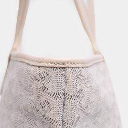 Pre Owned Goyard White Goyardine Artois PM