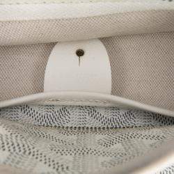 Pre Owned Goyard White Goyardine Artois PM