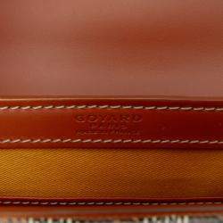 Pre Owned Goyard Black Goyardine Saigon Structured PM