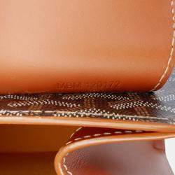 Pre Owned Goyard Black Goyardine Saigon Structured PM