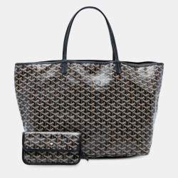 مملوكة مسبقًا Goyard Black Goyardine Saint Louis GM