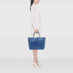 مملوكة مسبقًا Goyard Blue Goyardine Saint Louis GM