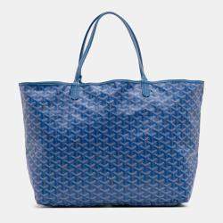 مملوكة مسبقًا Goyard Blue Goyardine Saint Louis GM