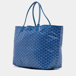 مملوكة مسبقًا Goyard Blue Goyardine Saint Louis GM
