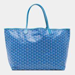 مملوكة مسبقًا Goyard Blue Goyardine Saint Louis GM