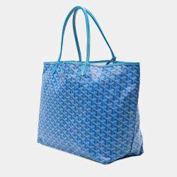 مملوكة مسبقًا Goyard Blue Goyardine Saint Louis GM