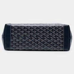 Pre Owned Goyard Blue Goyardine Bellechasse PM