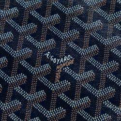 Pre Owned Goyard Blue Goyardine Bellechasse PM