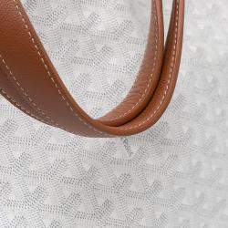 مملوكة مسبقًا Goyard Brown White Goyardine Reversible Belharra Tote